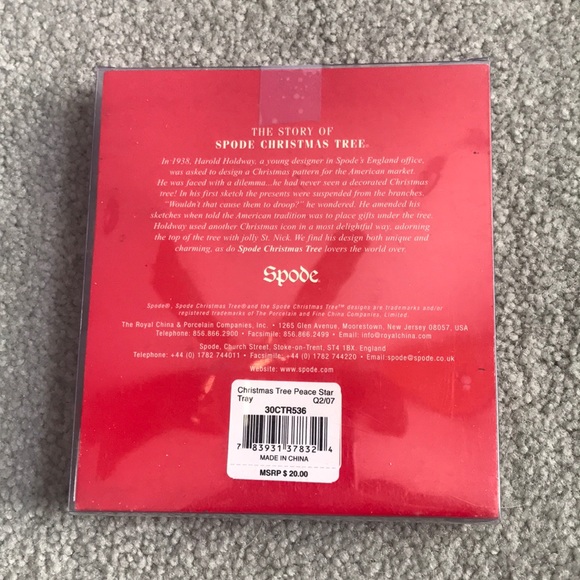 Spode Christmas Tree “Peace” Star - Picture 2 of 4